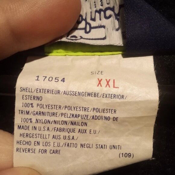 Vintage Woolrich Black 1/4 Button-Up Fleece Pullover XXL Sweatshirt -Made In USA - Picture 5 of 9